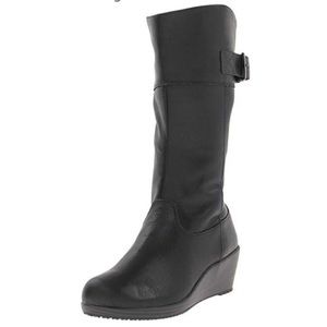 Crocs A-Leigh Leather Boots Full Zip